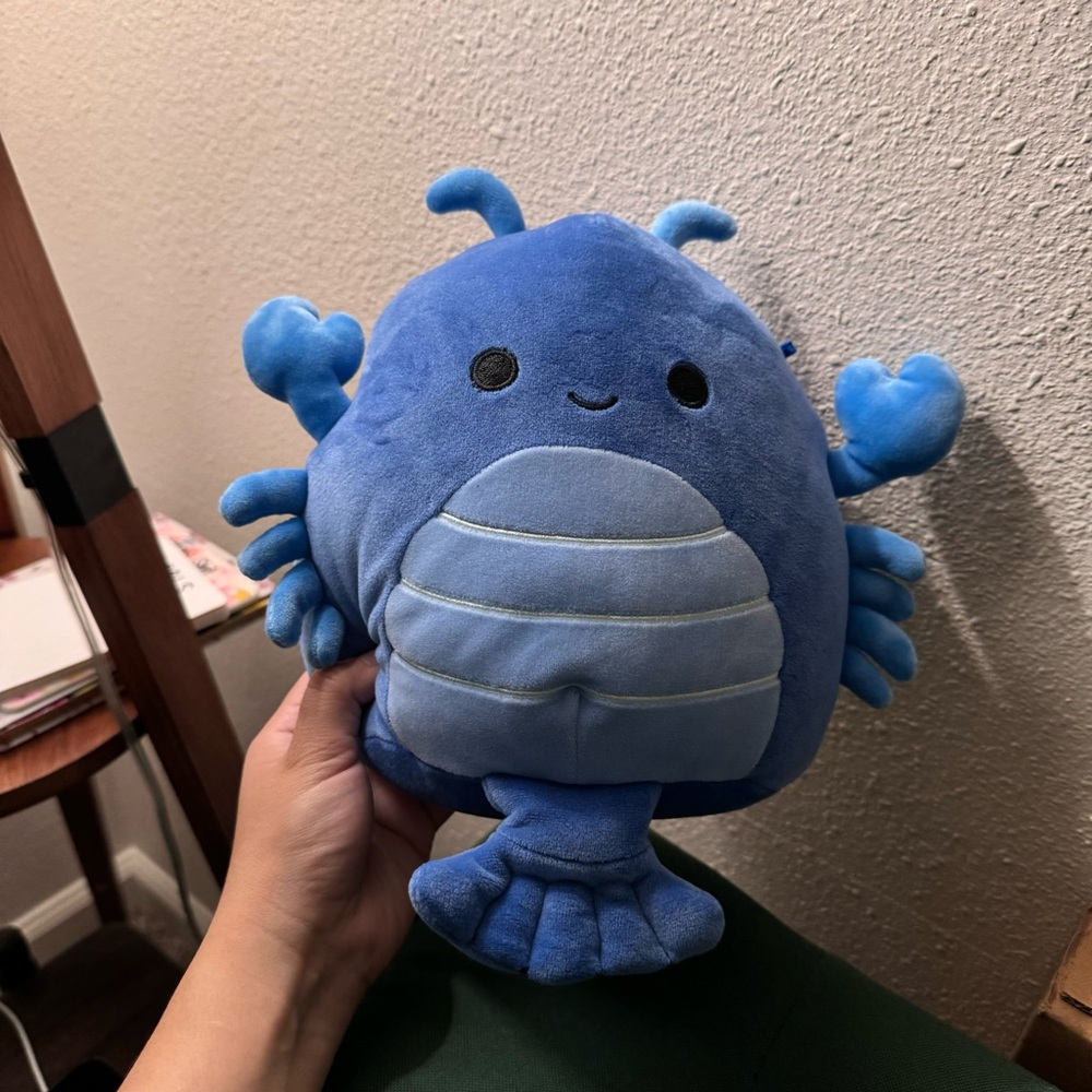 RARE Squishmallows Lobert The Blue Lobster 8-Inch Plush